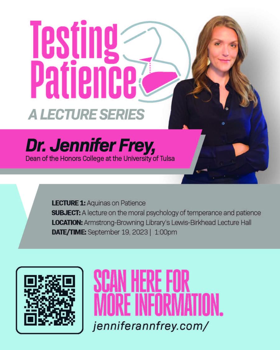 Testing Patience Lecture Series_Sept 19 Dr Frey